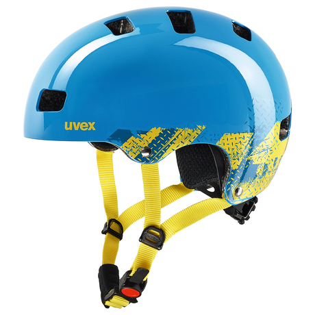 Kask Uvex Kid 3 Blackout blue regulacja 51-55 cm