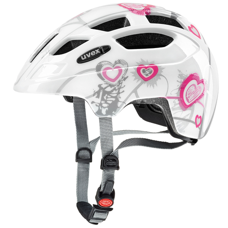 Kask Uvex Finale Junior Heart White Pink 51-55cm