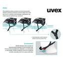 Kask Uvex Flash Black-White 52-57cm Kask Uvex Flash Black-White 52-57cm