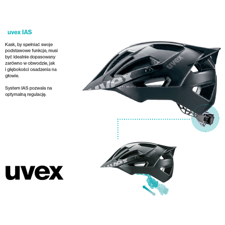 Kask Uvex Flash Black-White 52-57cm