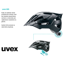 Kask Uvex Flash Black-White 52-57cm Kask Uvex Flash Black-White 52-57cm