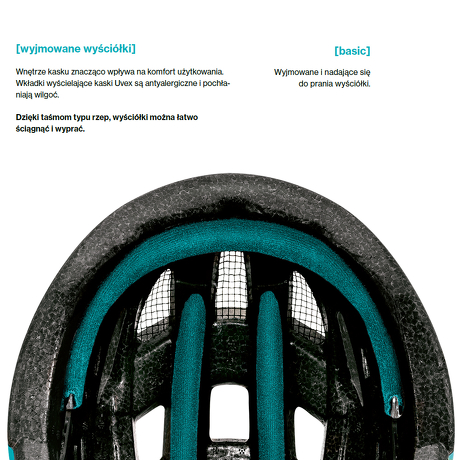 Kask Uvex Flash Black-White 52-57cm