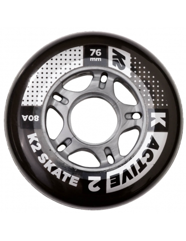 Zestaw 4 kół K2 76mm 80A