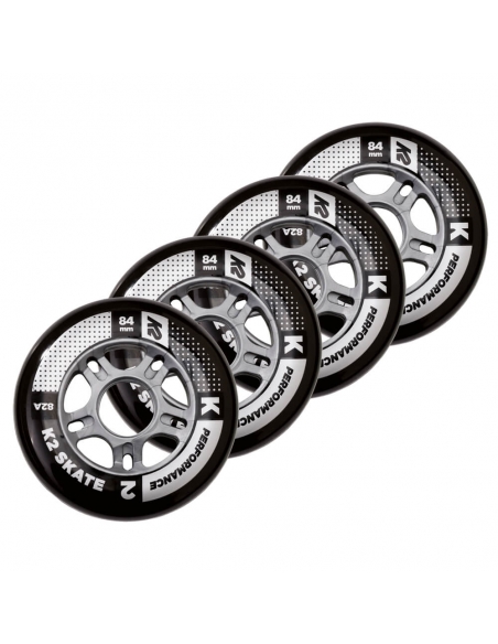 Zestaw 4 kół K2 84mm 82A