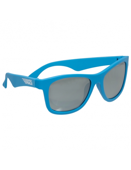 Okulary przeciwsłoneczne dla dzieci Babiators Aces Navigator Blue Crush lustrzane szkła 6+