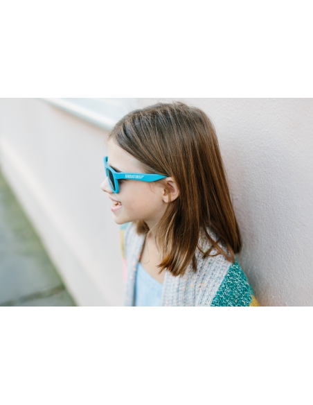 Okulary przeciwsłoneczne dla dzieci Babiators Aces Navigator Blue Crush lustrzane szkła 6+