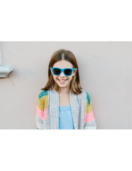 Okulary przeciwsłoneczne dla dzieci Babiators Aces Navigator Blue Crush lustrzane szkła 6+