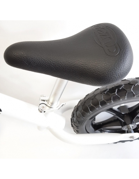 Rowerek biegowy Cruzee 12 SAFE biały czarne koła