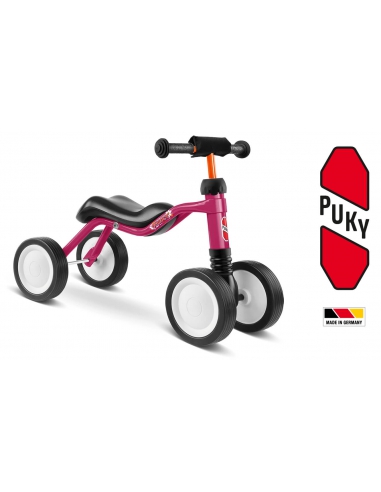 Jeździk rowerek czterokołowy Puky Wutsch jagodowy z osłoną kierownicy