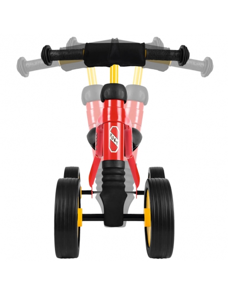 Jeździk rowerek czterokołowy Puky Wutsch jasnoszary z naklejkami i osłoną kierownicy