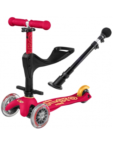 Hulajnoga i Jeździk Mini Micro Deluxe Plus 3w1 Ruby Red