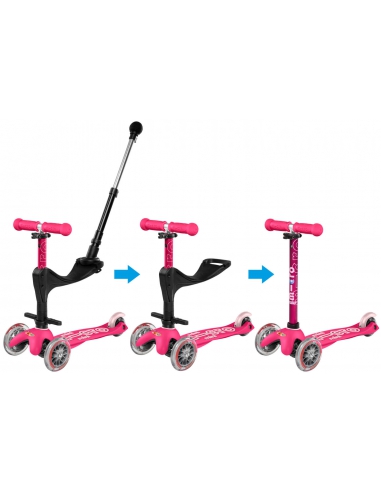 Hulajnoga i Jeździk Mini Micro Deluxe Plus 3w1 Pink