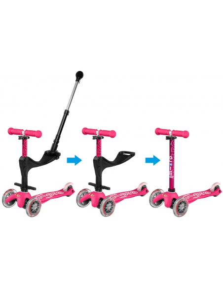 Hulajnoga i Jeździk Mini Micro Deluxe Plus 3w1 Pink