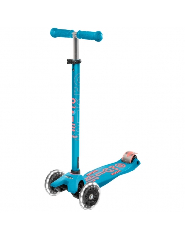 Hulajnoga Maxi Micro Deluxe Aqua LED