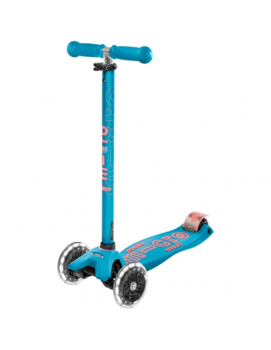 Hulajnoga Maxi Micro Deluxe Aqua LED