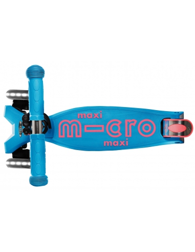 Hulajnoga Maxi Micro Deluxe Aqua LED
