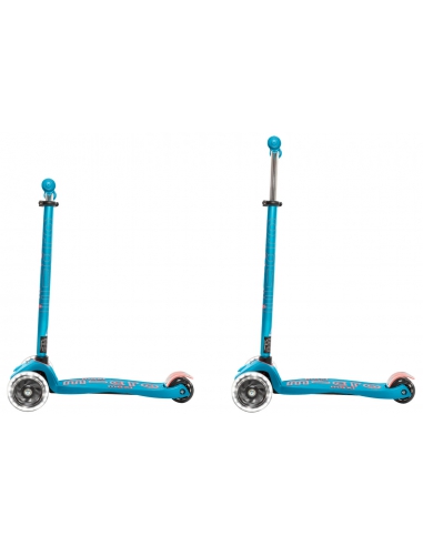 Hulajnoga Maxi Micro Deluxe Aqua LED