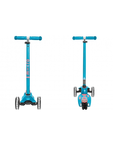 Hulajnoga Maxi Micro Deluxe Aqua LED