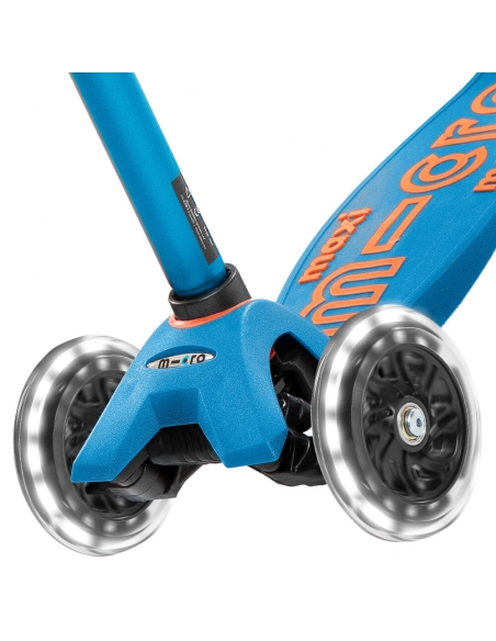 Hulajnoga Maxi Micro Deluxe Caribbean Blue LED