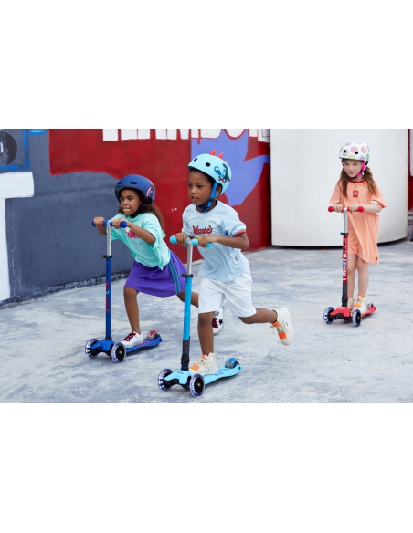 Hulajnoga Maxi Micro Deluxe Caribbean Blue LED