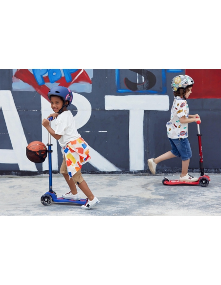 Hulajnoga Maxi Micro Deluxe Caribbean Blue LED