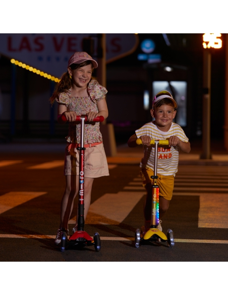 Hulajnoga Maxi Micro Deluxe Red LED