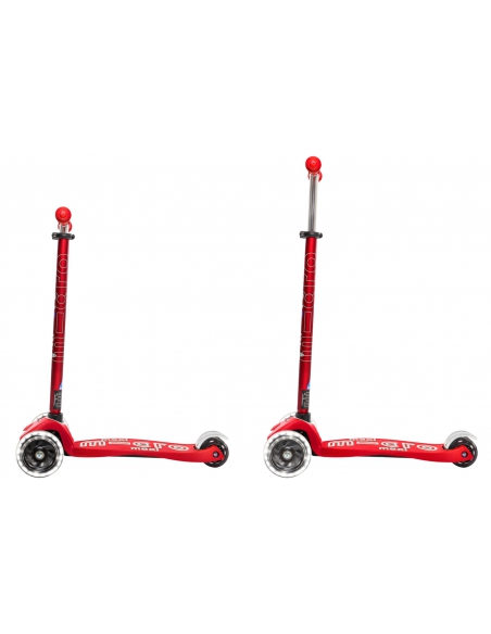 Hulajnoga Maxi Micro Deluxe Red LED