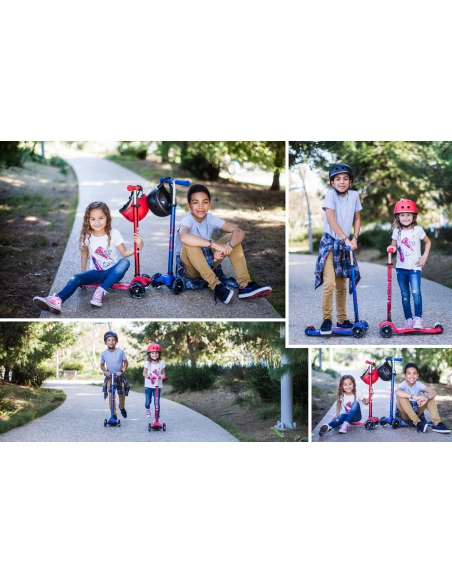 Hulajnoga Maxi Micro Deluxe Red LED