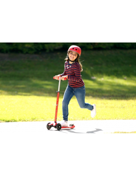 Hulajnoga Maxi Micro Deluxe Red LED