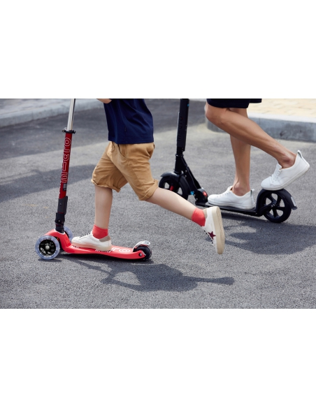 Hulajnoga Maxi Micro Deluxe Red LED