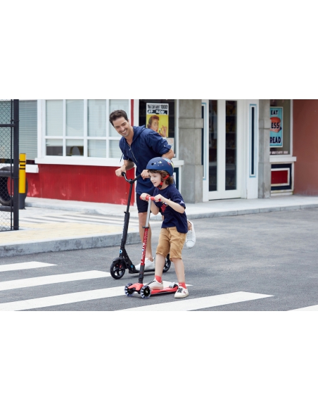 Hulajnoga Maxi Micro Deluxe Red LED