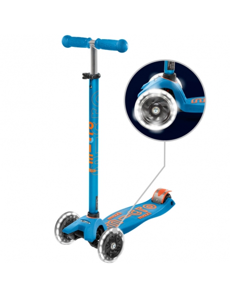 Hulajnoga Maxi Micro Deluxe Caribbean Blue LED