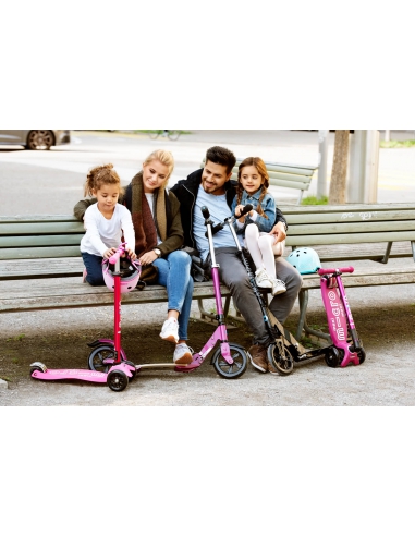 Hulajnoga Maxi Micro Deluxe Pink LED