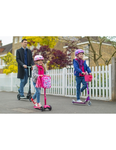 Hulajnoga Maxi Micro Deluxe Pink LED