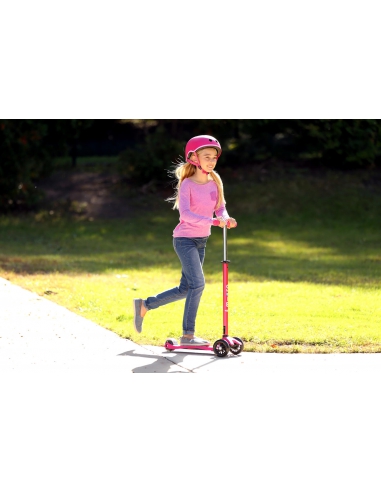 Hulajnoga Maxi Micro Deluxe Pink LED