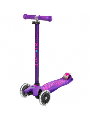 Hulajnoga Maxi Micro Deluxe Purple LED