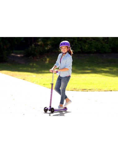 Hulajnoga Maxi Micro Deluxe Purple LED