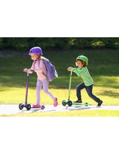 Hulajnoga Maxi Micro Deluxe Purple LED