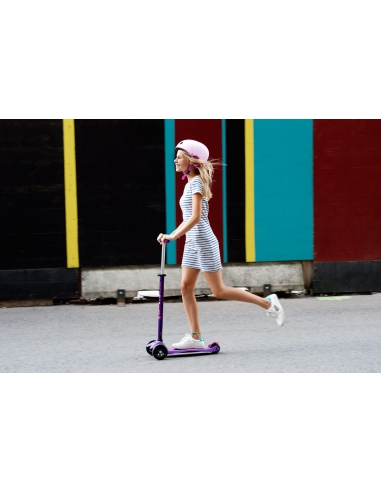 Hulajnoga Maxi Micro Deluxe Purple LED