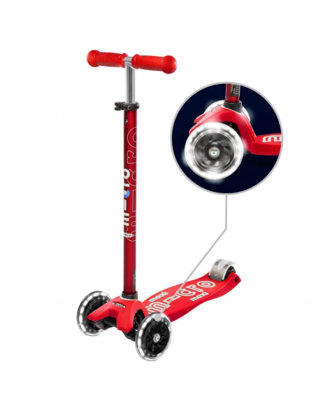 Hulajnoga Maxi Micro Deluxe Red LED