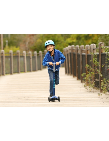 Hulajnoga Maxi Micro Deluxe Navy Blue LED