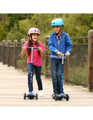 Hulajnoga Maxi Micro Deluxe Navy Blue LED