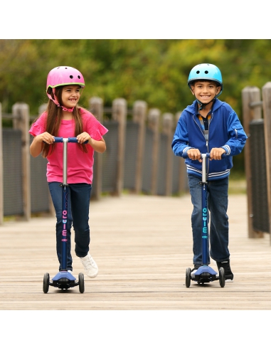 Hulajnoga Maxi Micro Deluxe Navy Blue LED