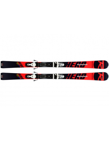 Juniorskie narty Rossignol HERO JUNIOR PRO MULTI-EVENT wraz z wiązaniami Look XPRESS JR 7
