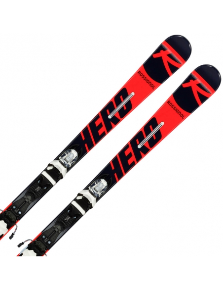 Juniorskie narty Rossignol HERO JUNIOR PRO MULTI-EVENT wraz z wiązaniami Look XPRESS JR 7