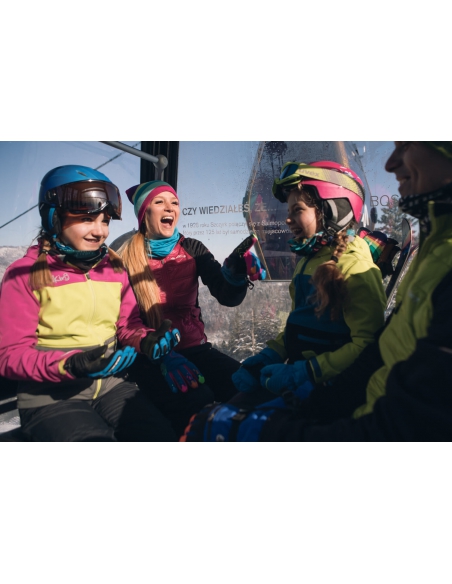 Kominiarka-maska Viking Sigurd niebiesko-limonkowa