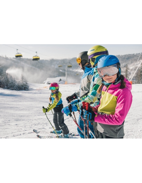 Kominiarka-maska Viking Merino Sentinel Kids różowa