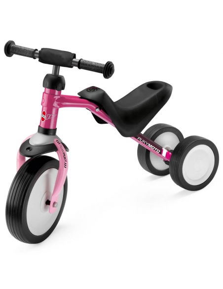 Jeździk rowerek trójkołowy PUKYmoto jagodowy z osłoną kierownicy