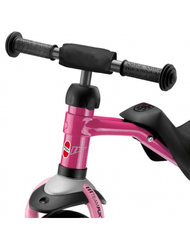 Jeździk rowerek trójkołowy PUKYmoto jagodowy z osłoną kierownicy