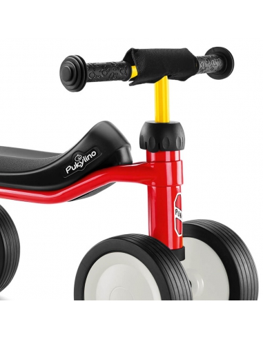 Jeździk rowerek czterokołowy Puky Pukylino czerwony z osłoną kierownicy